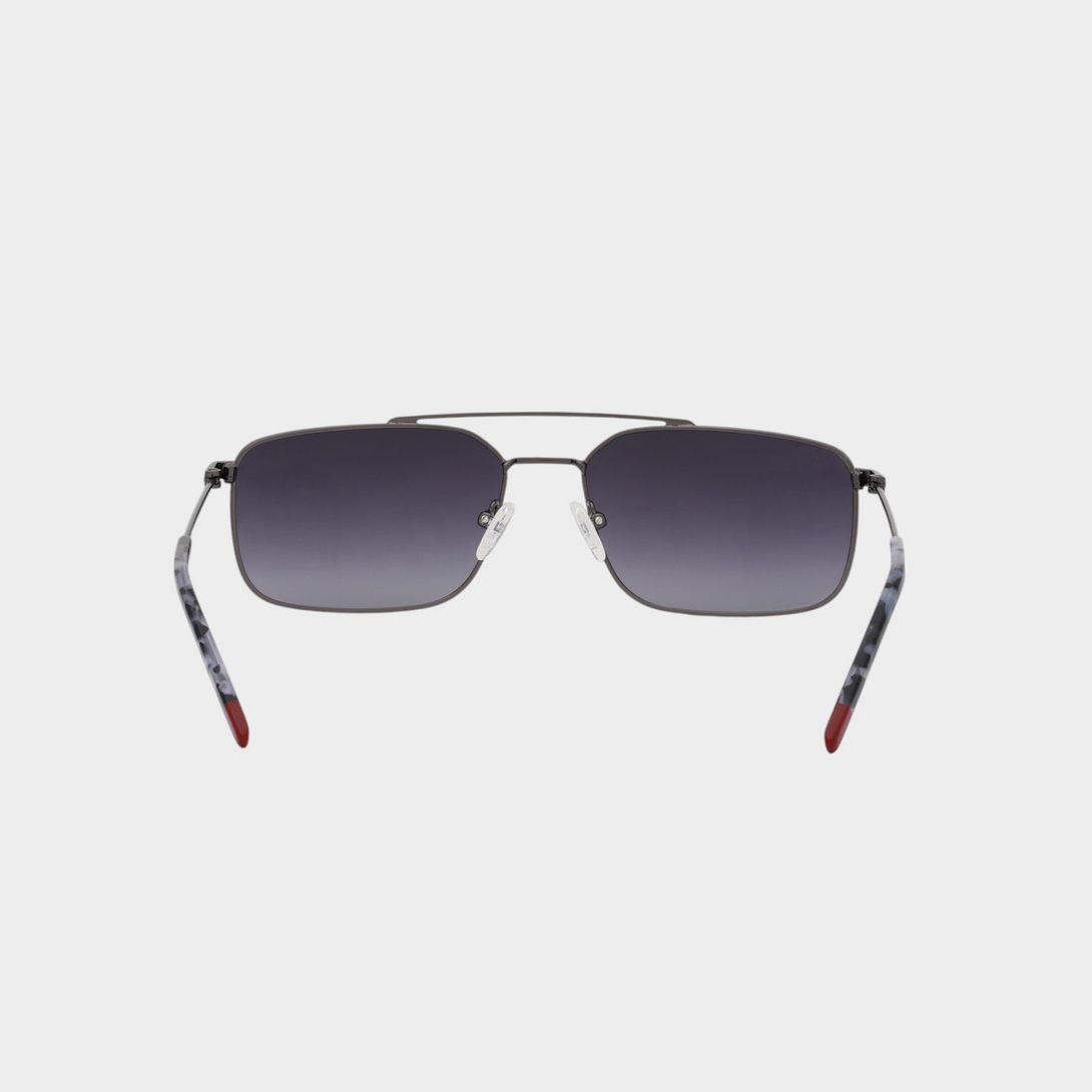NETRAZ NZ3518 Midnight Gradient Rectangle Sunglasses With Grey Frame And Midnight Gradient Lens Back View