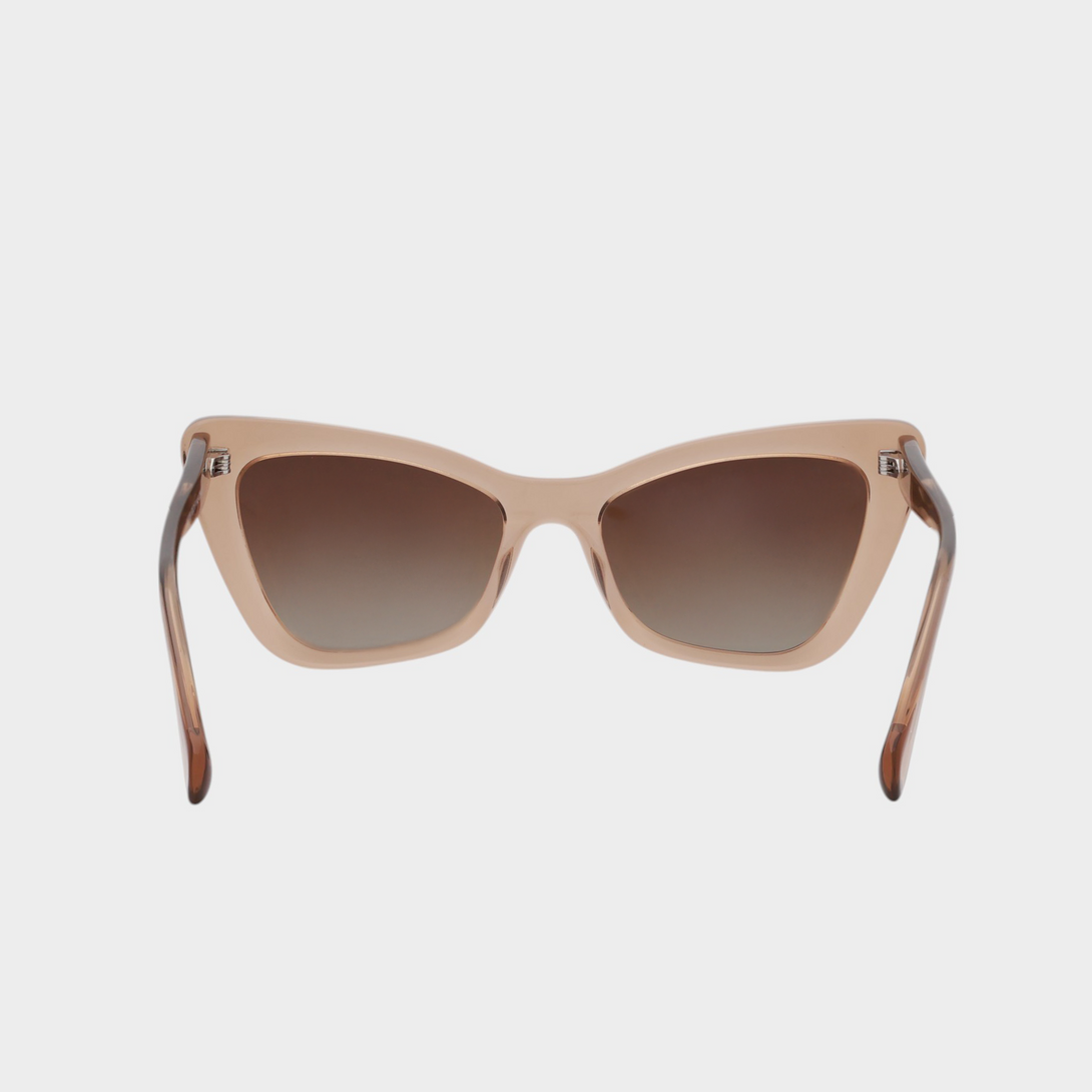 NETRAZ NZ4228 Tea Cat Eye Sunglasses With Tea Frame And Brown Gradient Lens Back View